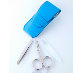 Alternative view of Alpen - Manikürset mit Lasche, 4-tlg., vernickelt, Kunststoffetui, Blau - 6800-BLUE