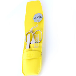 Alpen - Manikürset mit Lasche, 4-tlg., vernickelt, Kunststoffetui, Gelb - 6800-YELLOW
