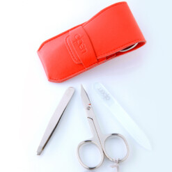 Alternative view of Alpen - Manikürset mit Lasche, 4-tlg., vernickelt, Kunststoffetui, Rot - 6800-RED