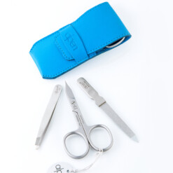 Alternative view of Alpen - Manikürset mit Lasche, 4-tlg., inox. (matt), Kunststoffetui, Blau - 6800R-BLUE