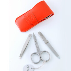 Alternative view of Alpen - Manikürset mit Lasche, 4-tlg., inox. (matt), Kunststoffetui, Rot - 6800R-RED