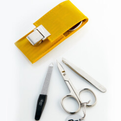 Alternative view of Alpen - Manikürset mit Magnetverschluss, 4-tlg., vernickelt, Kunstleder, Gelb - 6810-YELLOW