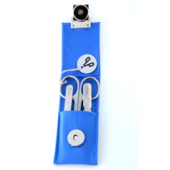 Alpen - Manikürset mit Magnetverschluss, 4-tlg., inox. (matt), Kunstleder, Blau - 6810R-BLUE