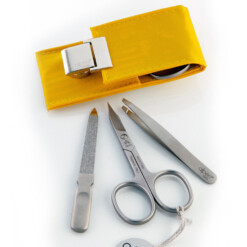 Alternative view of Alpen - Manikürset mit Magnetverschluss, 4-tlg., inox. (matt), Kunstleder, Gelb - 6810R-YELLOW