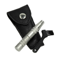 Alpen - Nasenhaarentferner mit Pinsel und Lederetui in GK - 8480.00