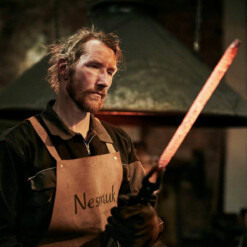 Alternative view of Nesmuk - EXKLUSIV C90 Kochmesser 140 "Mooreiche" mit Ledersteckscheide