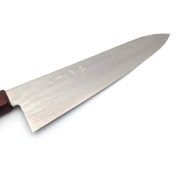 Alternative view of Shigeki Tanaka - Gyuto 240mm, VG-10 Damast, Pakkaholz Rot
