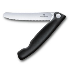 Victorinox - Swiss Classic Picknick Messer 11 cm, gewellt, schwarz