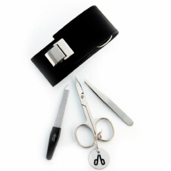 Alternative view of Alpen - Manikürset mit Magnetverschluss, 4-tlg., vernickelt, Kunstleder, Schwarz - 6810-BLACK