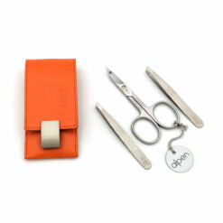 Alternative view of Alpen - Manikürset mit Magnetverschluss, 4-tlg., inox. (pol./matt), Kunstleder, Orange - 6810RP-ORANGE