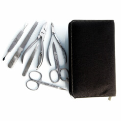 Alternative view of Alpen - Manikürset mit Zipp, 8-tlg., inox. (matt), Rinds-Nappaleder, Schwarz - 6825R-BLACK