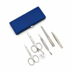 Alternative view of Alpen - Manikürset mit Rahmen, 6-tlg., inox. (pol./matt), Nappaleder, Blau - 6882RP-BLUE