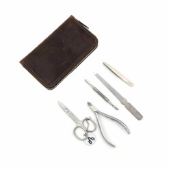 Alternative view of Alpen - Manikürset mit Zipp, 6-tlg., inox. (matt), Rindsleder "Country" - 6938R-COUNTRY