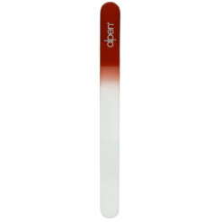 Alpen - Nagelfeile (Kristall-Glas), zweiseitig, 'professional', Rot, 16 cm - 8280.16color
