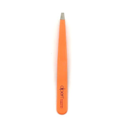 Alpen - Pinzette, gerade, Sandstrahlfinish, rostfrei, Neonorange, 10 cm - 8455.10TU-ORANGENEON