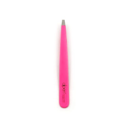 Alpen - Pinzette, gerade, Sandstrahlfinish, rostfrei, Neonpink, 10 cm - 8455.10TU-PINKNEON