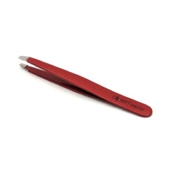 Alternative view of Alpen - Pinzette, gerade, Sandstrahlfinish, rostfrei, Rot, 10 cm - 8455.10TU-RED