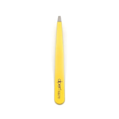 Alpen - Pinzette, gerade, Sandstrahlfinish, rostfrei, Gelb, 10 cm - 8455.10TU-YELLOW
