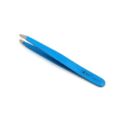 Alternative view of Alpen - Pinzette, schräg, Sandstrahlfinish, rostfrei, Azurblau, 10 cm - 8456.10TU-AZURE