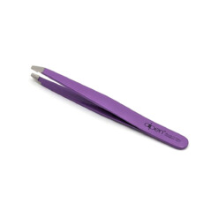 Alternative view of Alpen - Pinzette, schräg, Sandstrahlfinish, rostfrei, Violett, 10 cm - 8456.10TU-VIOLET
