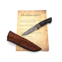 Alternative view of Andreas Holzer - Jagdmesser N690, Mammutbackenzahn, Mooreiche