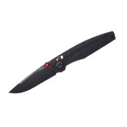 ANV Knives - A200 - DLC Black Sleipner G-10 Black Alock