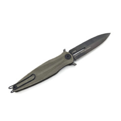 Alternative view of ANV Knives - Z400 - Sleipner DLC Olive G-10 Liner-Lock