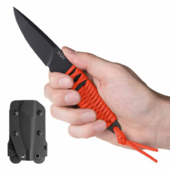 ANV Knives - P100 - Sleipner Cerakote Orange Paracord