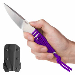 ANV Knives - P100 - Sleipner Stonewash Purple Paracord
