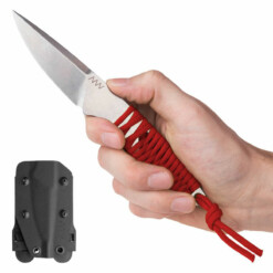 ANV Knives - P100 - Sleipner Stonewash Red Paracord
