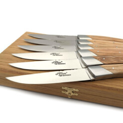 Alternative view of Chambriard - "Le Thiers" Steakmesserset 6-teilig, Olive