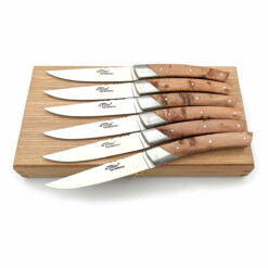 Chambriard - "Le Thiers" Steakmesserset 6-teilig, Wacholder