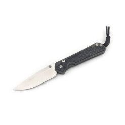 Chris Reeve Knives - Large Sebenza 31 Black Canvas Micarta Inlay Drop Point - L31-1200