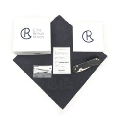 Alternative view of Chris Reeve Knives - Large Sebenza 31 Black Canvas Micarta Inlay Drop Point - L31-1200