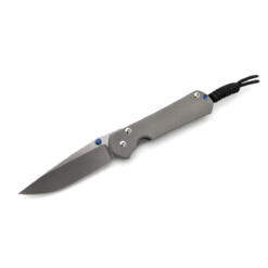Chris Reeve Knives - Small Sebenza 31 Glass Blasted Titanium Drop Point - S31-1644