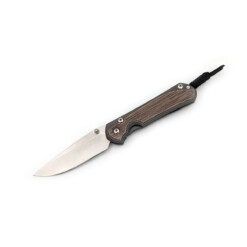 Chris Reeve Knives - Large Sebenza 31 Glass Blasted Inlay Micarta Canvas Natural Drop Point - L31-1660