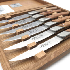 Alternative view of Claude Dozorme - Art Deco Steakmesser Le Thiers, Wacholder, Set 6-teilig