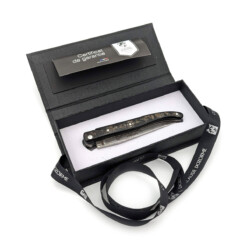 Alternative view of Claude Dozorme - Laguiole 12 cm, Damast, Widderhorn mit Präsentationsbox