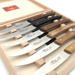 Alternative view of Claude Dozorme - Steakmesser Le Thiers, Gemischte Hölzer, Set 6-teilig