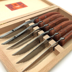 Alternative view of Claude Dozorme - Steakmesser-Set Laguiole, Tropenholz, 6-teilig