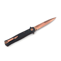 Alternative view of CobraTec - Stiletto Button Lock, Black/Rose Gold
