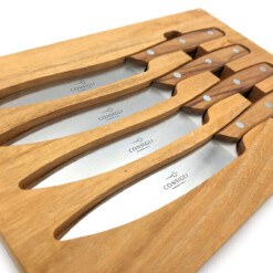 Alternative view of Consigli - Chianino Steakmesser-Set, Olive, 4-teilig