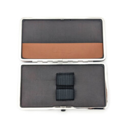 Alternative view of DOVO - Rahmenetui für 2 Rasiermesser, Leder braun