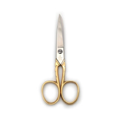 Dreiturm - Kettenhalmschere gold, vernickelt, 5 Zoll