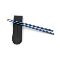 Alternative view of Due Cigni - Sushi Chopsticks Titanium Blue - 2C 1200 BL