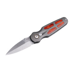 Hogue - Ballista II Auto Folder, 2.5" Bayonet Blade, Grey Aluminum Cocobolo Inlays - 64233