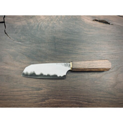 Hohenmoorer - Santoku klein Dreilagenstahl, Räuchereiche, 12 cm - YVO10-DL-EG