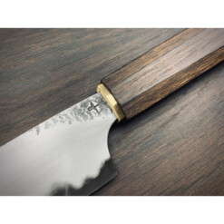 Alternative view of Hohenmoorer - Santoku klein Dreilagenstahl, Räuchereiche, 12 cm - YVO10-DL-EG