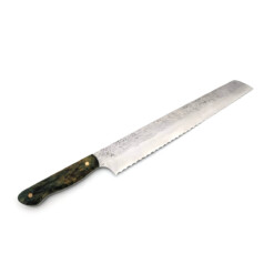 Kanji Knives - Brotmesser, gefärbte Birke Grün