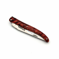 Alternative view of Laguiole en Aubrac - Laguiole "LORENZI" 12 cm, stabilisierte Pappel, rot